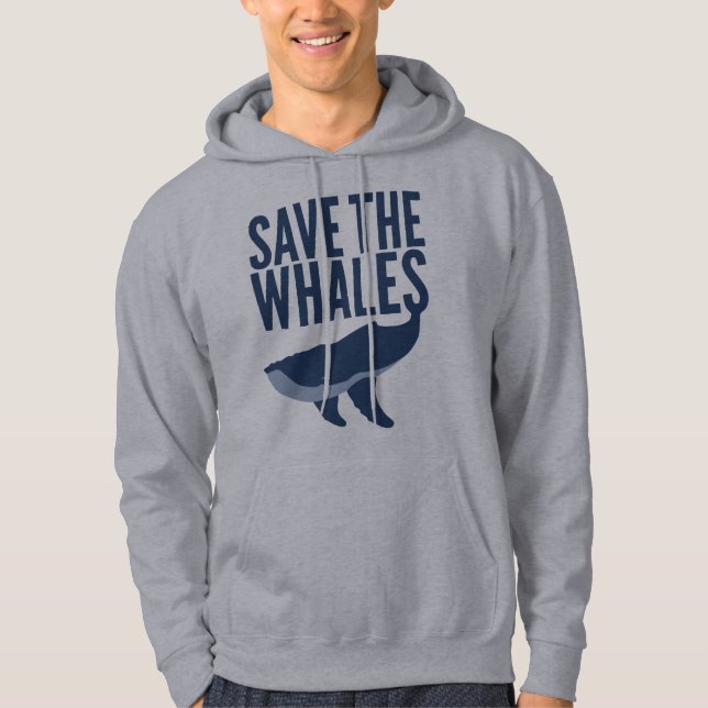Save the Whales - Hoodie (Front)