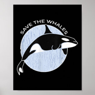 Save The Whales I Ocean Environmental Protection I Poster