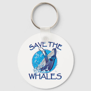 Save the Whales Key Ring