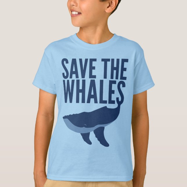 Save the Whales (Kids) T-Shirt (Front)