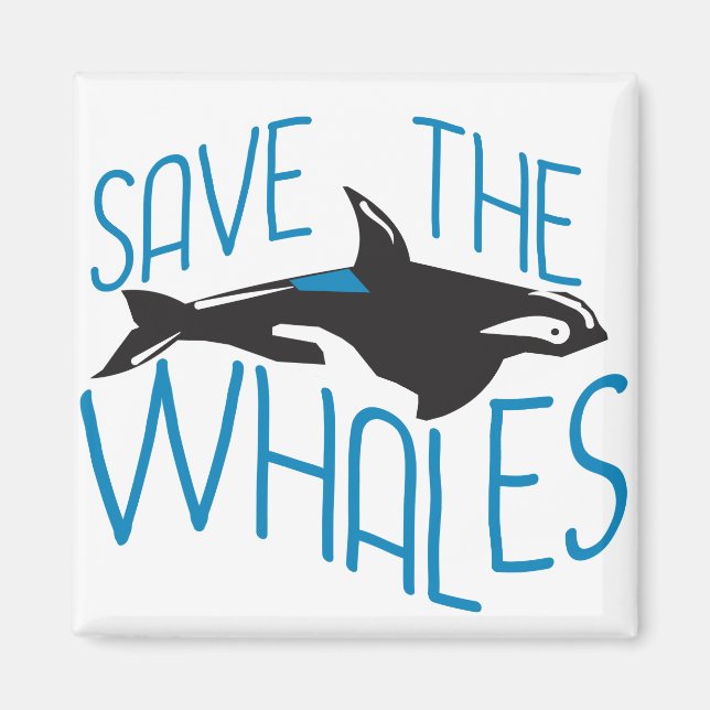 Save the Whales Magnet (Front)