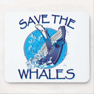 Save the Whales Mouse Pad