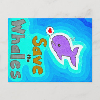 Save the Whales Postcards