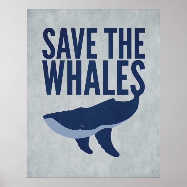 Save the Whales Poster (Front)