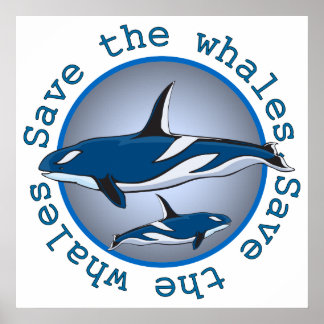 Save the Whales Poster