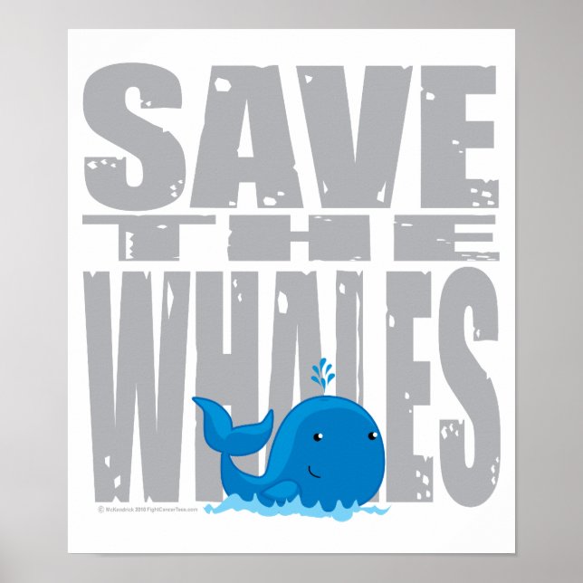 Save the Whales Poster (Front)