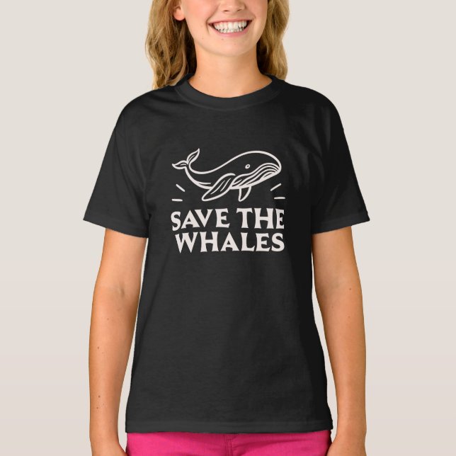 Save the whales T-Shirt (Front)