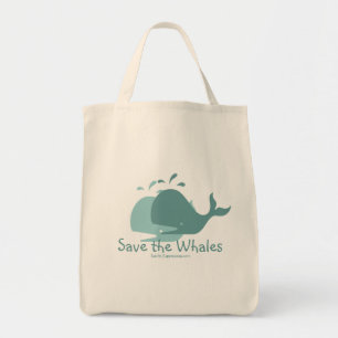 Save the Whales, Tote Bag