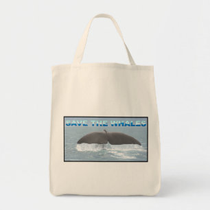 Save the Whales Tote Bag