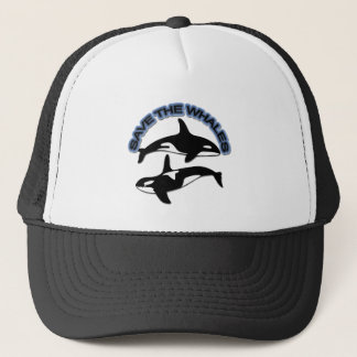 SAVE THE WHALES TRUCKER HAT