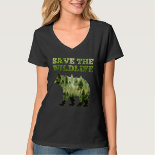 Save the Wildlife endangered Animals and Plants en T-Shirt