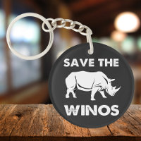 "Save the Winos" Funny Rhino