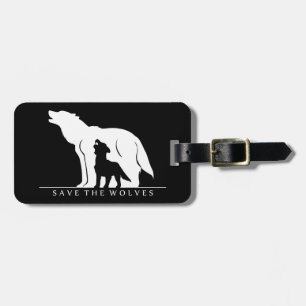 Save the Wolves Luggage Tag