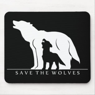 Save the Wolves Mouse Pad