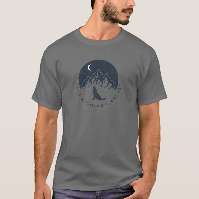 Save The Wolves - Save Wyoming's Wolves T-Shirt (Front)