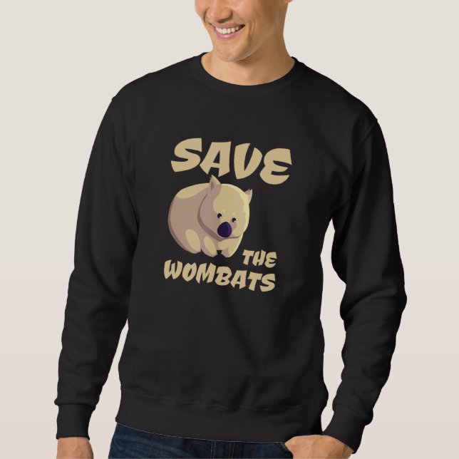 Save The Wombats Stop Australian Bushfires Fire An Sweatshirt (Front)