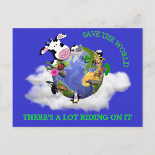 Save The World Postcard