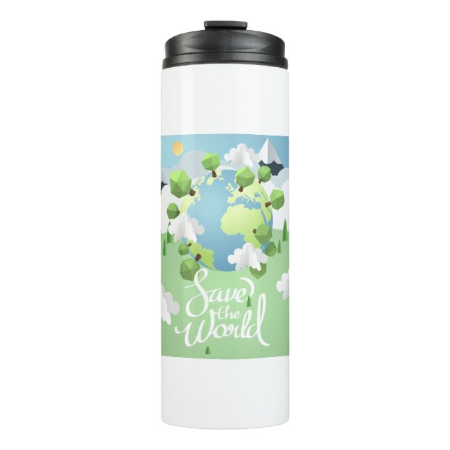 Save the world thermal tumbler (Front)