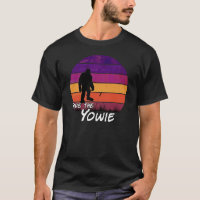 'Save the Yowie' distressed, funny retro design T-