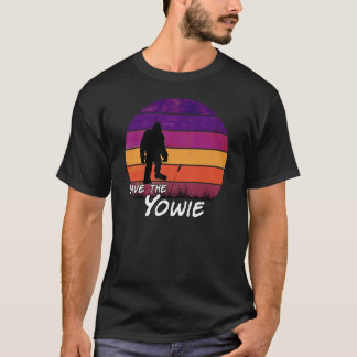 'Save the Yowie' distressed, funny retro design T- T-Shirt