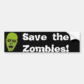 Save the Zombies Bumper Sticker