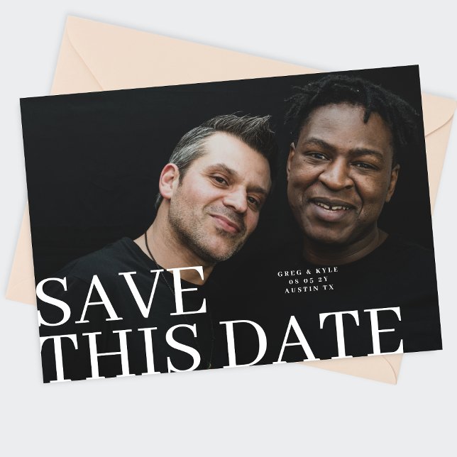 SAVE THIS DATE 2 Photo Wedding Save The Date (Creator Uploaded)