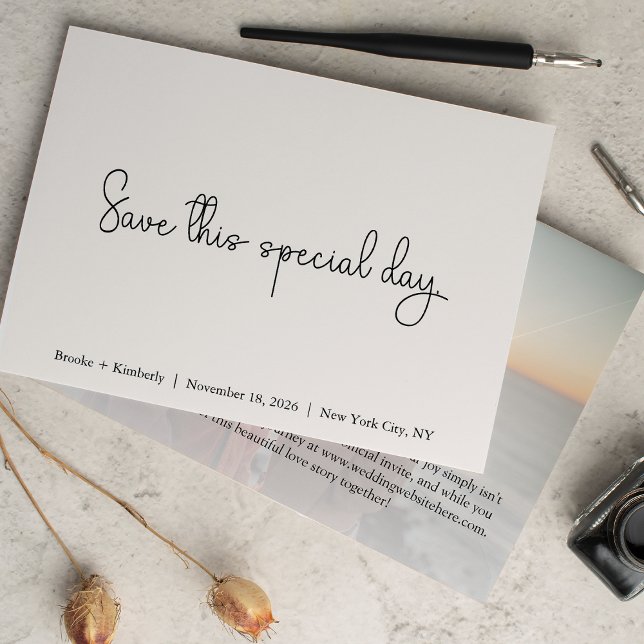 Save This Special Day Modern Photo  The Date (Creator Uploaded)