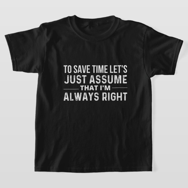 save time T-Shirt (Laydown)