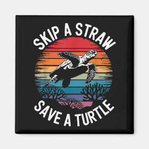 Save Turtles Sea Ocean Turtle Shirt Magnet