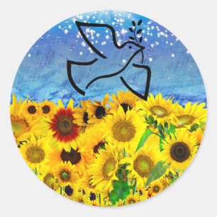 Save Ukraine! Classic Round Sticker