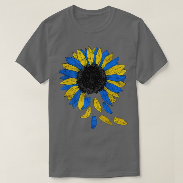 Save Ukraine Shirt Sunflower Flag Ukraine Support  (Design Front)