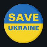 Save Ukraine Ukrainian Flag Magnet<br><div class="desc">Save Ukraine Ukrainian Flag</div>