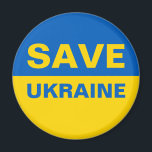 Save Ukraine Ukrainian Flag Magnet<br><div class="desc">Save Ukraine Ukrainian Flag</div>