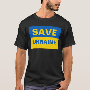 Save Ukraine Ukrainian Flag T-Shirt