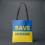 Save Ukraine Ukrainian Flag Tote Bag<br><div class="desc">Save Ukraine Ukrainian Flag</div>