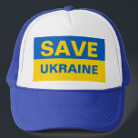 Save Ukraine Ukrainian Flag Trucker Hat<br><div class="desc">Save Ukraine Ukrainian Flag</div>