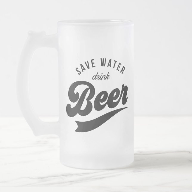 Save Water Drink Beer Father's Day Gift Mug (Left)