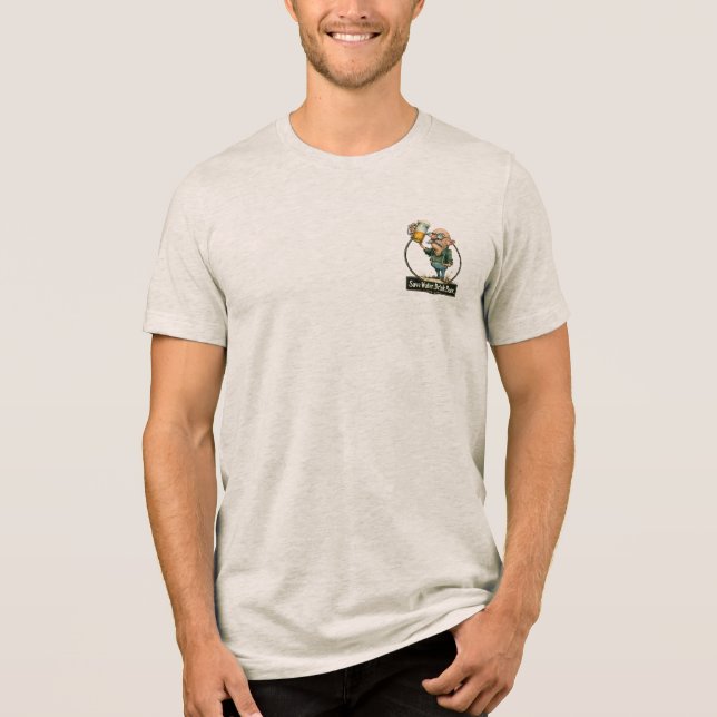 Save Water Drink Beer Funny Vintage Tee (Front)