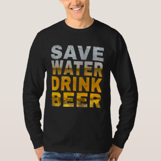 Save Water Drink Beer Saying Spring Break and Bach T-Shirt