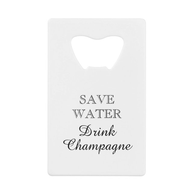 Save Water Drink Champagne funny (Front)