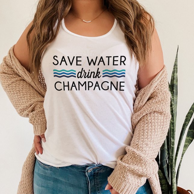 Save Water, Drink Champagne Singlet (Creator Uploaded)