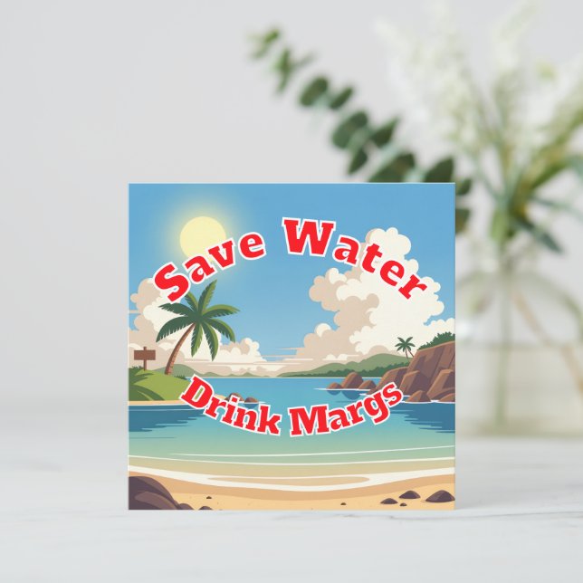 Save Water Drink Margs Trucker Hat (Standing Front)