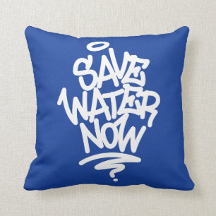 Save Water Now Cushion