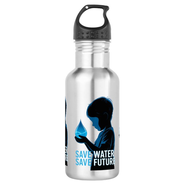 Save Water Save Future 532 Ml Water Bottle (Front)
