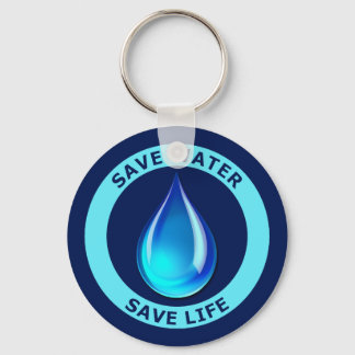 Save Water Save Life Key Ring