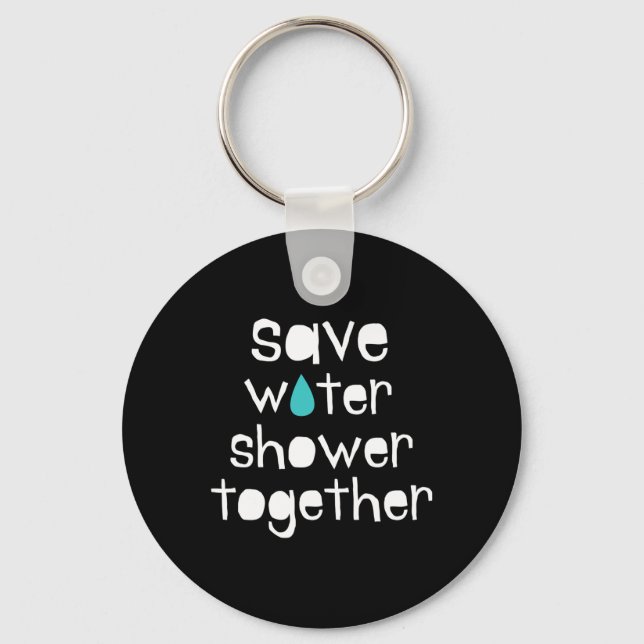 Save Water Save The Earth Our Planet Love Mother E Key Ring (Front)