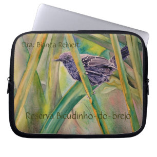 Save Wild Nature - Marsh Antwren Customisable Laptop Sleeve