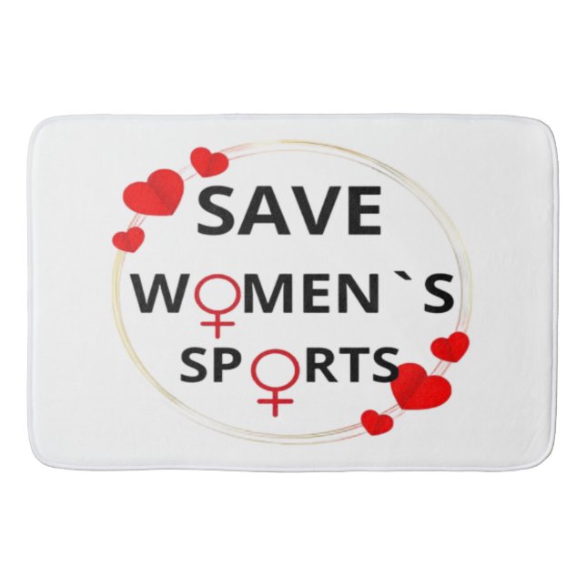 Save Womens Sports Classic Bath Mat (Front)