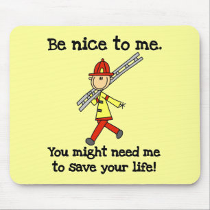 Save Your Life Firefighter Tshirts and Gifts Mouse Pad