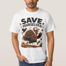 Save Yourself! Funny Thanksgiving Turkey